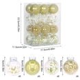 thumbnail image 3 of 24Pcs Gold Christmas Ball Ornaments, Shatterproof Clear & Glitter Gold Xmas Baubles, Christmas Tree Hanging Decorations for Wedding Holiday Party Home Decor, 3 of 6