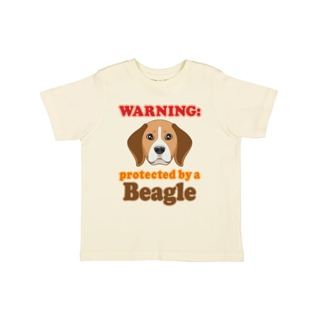 

Inktastic Beagle Dog Gifts Protected By Gift Toddler Boy or Toddler Girl T-Shirt