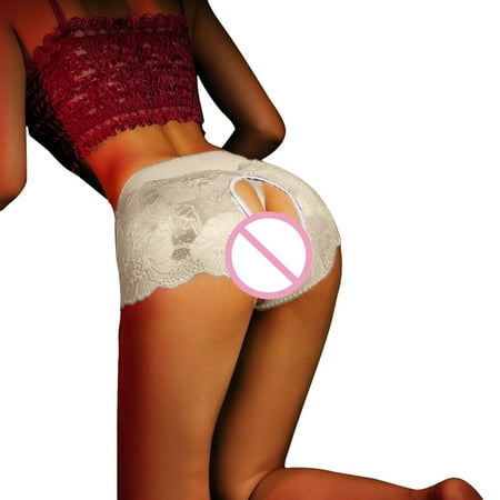 Womens Crotchless Panties Cheeky Panties for Women Beige Lace Thong Women s Sexy Lingerie & Underwear Crotchless Tummy Control Panties XL