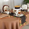 thumbnail image 5 of Table Runner Dresser Scarves 60 Inch Long,Fall Watercolor Maple Leaves Linen Dining Table Runners Thanksgiving Plant on Dark Wood Tabletop Scarf for Wedding Holiday Party Kitchen, 5 of 8