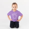 thumbnail image 3 of Fifth Birthday 5 Years Old Hand Shirt 5th Birthday Outfit for Boys and Girls Purple Shirt 5-6, 3 of 4