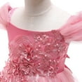 thumbnail image 6 of 4-14Y Girls Princess Dress Flower Embroidery Lace Pageant Dress Prom Ball Gown, 6 of 7