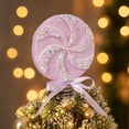 thumbnail image 4 of Candyland Christmas Decorations 4 Inch Orange Lollipop Tree Topper Christmas Decorations for Home Indoor Christmas Decorations for Holiday Party Display 1 Piece, 4 of 7