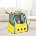 thumbnail image 1 of Mochi Portátil para Mascotas, Bolsa de Viaje para Perros, Bolso de , Bolsa de Transporte Transpirable, Jau Plegable para Exteriores para Cicli , Amarillo Colco Portador de viaje para mascotas, 1 of 7
