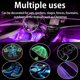 thumbnail image 5 of El Wire Luz De Neón 16.4Ft 360 ° Iluminación Coche Led Cuerda De Luz Diy Atmósfera Flexible Para Automoción Interior Del Coche Decoración De Fiesta En El Jardín, Púrpura Muyoka Hogar, 5 of 7