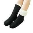 thumbnail image 2 of YYYTop Womens Non Slip Slipper Socks Winter Warm Soft Cozy Sherpas Slipper Socks Ladies Fuzzy Fleece-lined Home Indoor Socks with Grippers, 2 of 4