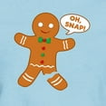 thumbnail image 3 of CafePress - Oh Snap Gingerbread Man Women's Light T Shirt - Women's Classic T-Shirt, 3 of 4