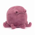 thumbnail image 1 of Grumpy Octopus Plush Toy, Soft Stuffed Ocean Animal in Berry Pink, 7.9 Inches, 1 of 1