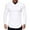 White, variant on Men's Long Sleeve Curved Hem T-Shirt - Solid Color, Round Neck, Stretch Fabric for Casual & Sports Wear