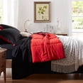 thumbnail image 3 of Juego de edredón Anluoer para cama king size de 7 piezas, negro, para todas las estaciones, 3 of 7
