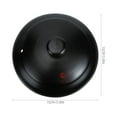 thumbnail image 2 of Claypot Rice Casserole Lid 3 PCS Stewing Ceramic Braised Chicken Dish Cookware Stove Accessories Enamelware Ceramics, 2 of 6