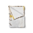 thumbnail image 2 of Nature Soft Flannel Fleece Blanket, Autumn Maple Leaves Branches in Fall Earthen Tones Faded Woodland Art Print, Cozy Plush for Indoor and Outdoor Use, 70" x 90", Tan Yellow Orange, by Ambesonne, 2 of 6