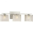 thumbnail image 4 of 3 Light Transitional Bathroom Light Fixture-Brushed Nickel Finish Bailey Street Home 71-Bel-4352171, 4 of 10