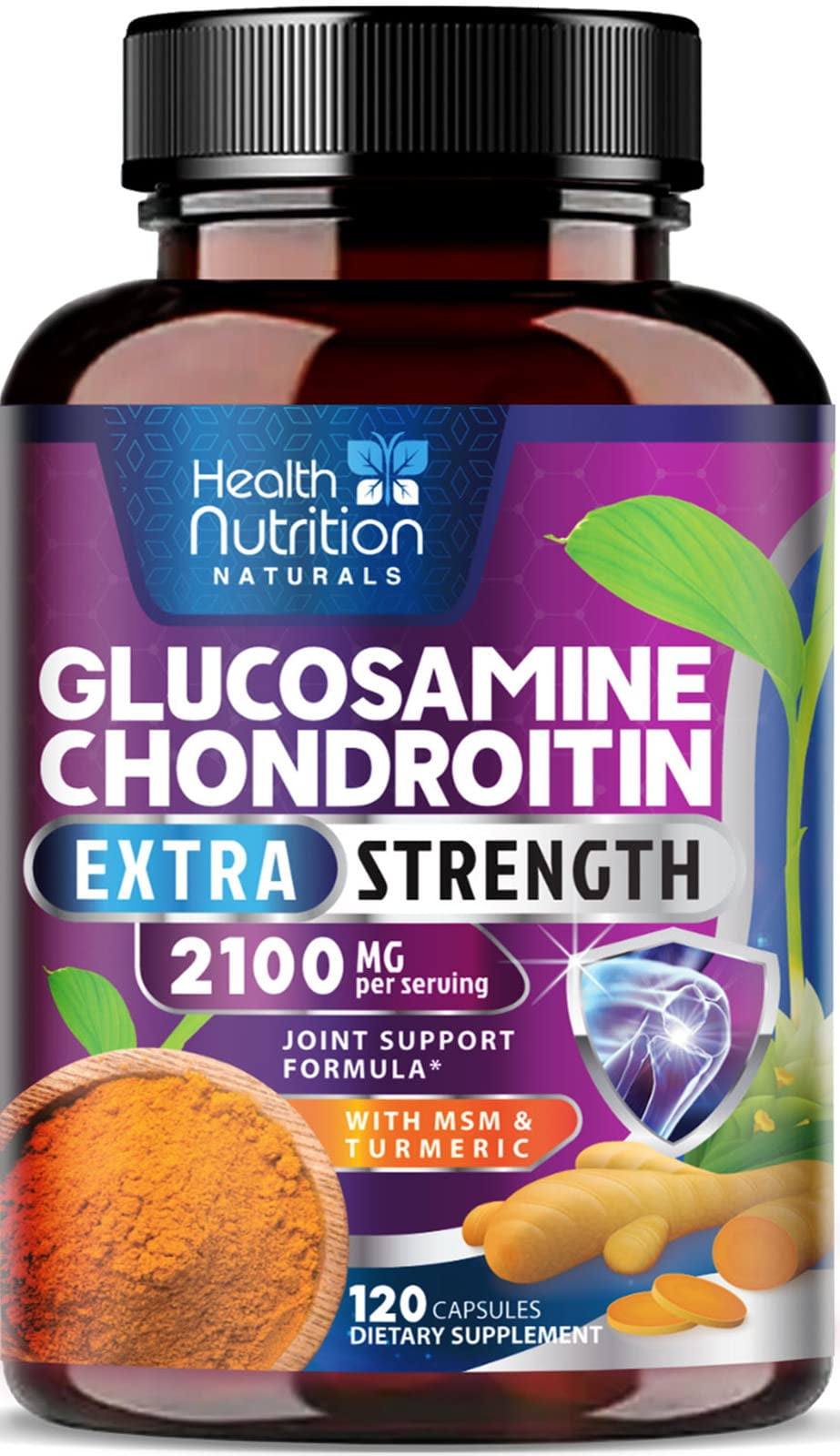 Glucosamine with Chondroitin Sulfate, Turmeric, MSM, Boswellia Triple