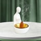 thumbnail image 5 of Quemador de incienso, difusor de fragancia, estatua artesanal, figura decorativa de niña de cono Blanco, 5 of 7