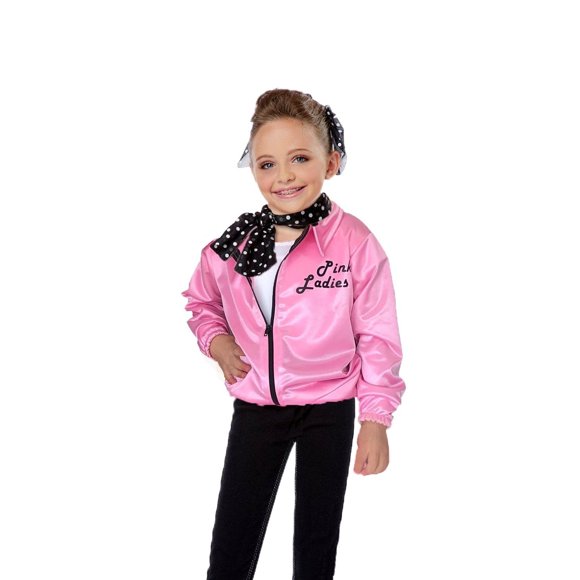 Chamarra Disfraces TuDi Rock and Roll Rosa Talla 6 Niñas de 6 Años