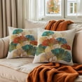 thumbnail image 2 of REGALWOVEN Ginkgo Leaf Pattern Throw Pillow Covers Set of 2 Boho Style Decorative Couch Bed for Living Room Flower-2 18" x 18", 2 of 6