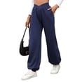thumbnail image 3 of Pantalones Deportivos de Cintura Alta con Bolsillos para Mujer, Pantalones de Yoga Holgados e Informales Tíbet L, 3 of 9