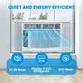 thumbnail image 3 of 6000 BTU Window Air Conditioner, Cools up to 375 Sq.Ft, Quiet 52 dB Operation, Remote Control, ECO & Sleep Mode, 24H Timer, Easy Install, 3 of 6