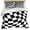 Black, variant on 3 Piece Purple White Checkered Duvet Cover Set Twin Size, Microfiber Comforter/Quilt Cover with Corner Ties and 2 Pillowcases, Modern Irregular Geometric All Season Soft Bedding with Zipper Closure