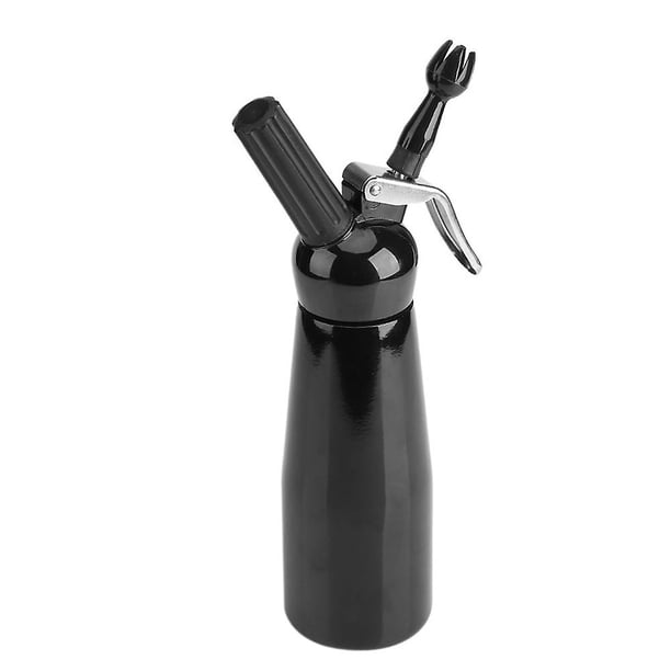 Dispensador de mantequilla y crema batida DENGXMXG 500 ml aluminio negro