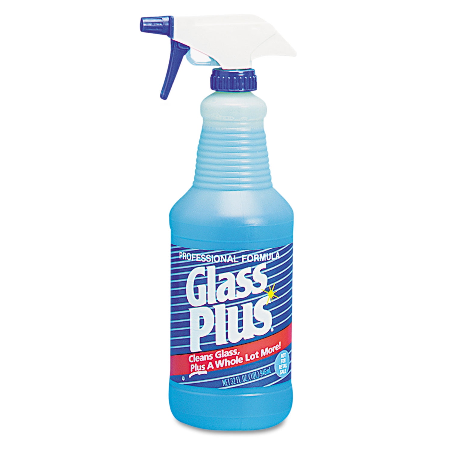 Glass Plus Glass Cleaner 32oz Spray Bottle 12/Carton 94378CT Walmart