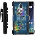 thumbnail image 1 of FINCIBO Hybrid Armor Case Cover Stand TPU Holster for Coolpad Legacy 6.36", Sea Turtles Family, 1 of 1