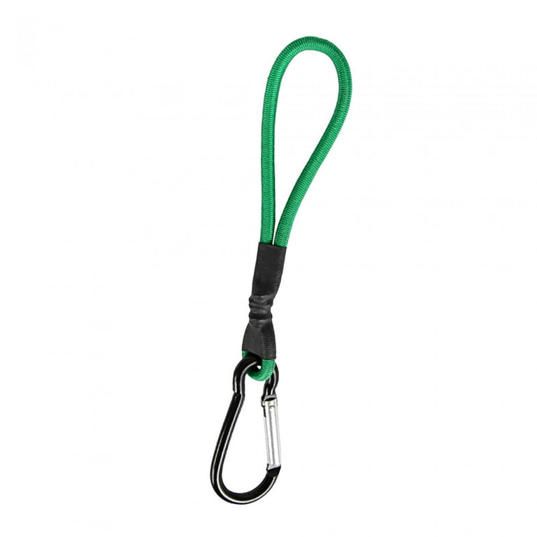 Bungee Cord with Carabiner Hook Bungee Strap for Tarpaulin Wire Racks Tents Bright Green, Size: 19 cm