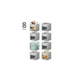 thumbnail image 2 of mDesign Jane Fabric Nursery/Playroom Storage Organizer Cube with Front Window/Handle, Hold Toys, Clothes, Bottles, Diapers, Bibs, 2 of 9