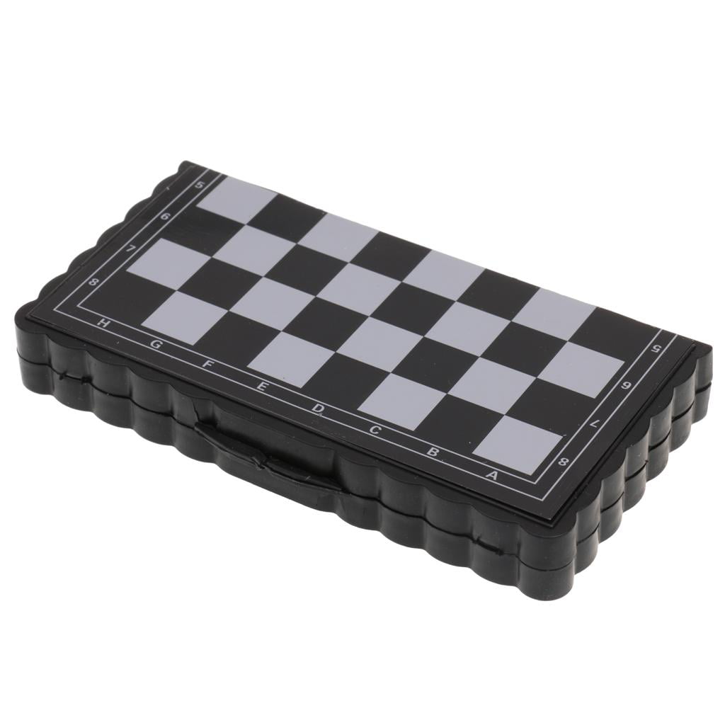 Pocket Magnetic Plastic Mini Folding Chessboard Chess Set Pcs Toy Kids Gift 