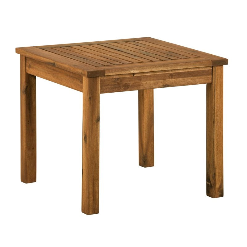 Photo 1 of 20 Wood Patio Simple Side Table - Brown