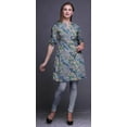 thumbnail image 4 of Bimba Women Straight Kurta Mandarin Collar Printed Dress Short Kurti Tops, 4 of 6
