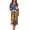 American Flag Sunflower, variant on American Flag Eagle Print Women's Zip Up Housecoat Comfy Bathrobe Long Sleeve Sleepwear Full Length Loungewear with 2 Pockets Indoor Soft Nightgown Dress for Fall Winter, XL