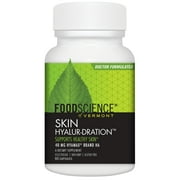 FoodScience of Vermont - Skin Hyalur-Dration, Skin and Joint Support Supplement Capsules, 60 CT