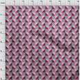 thumbnail image 4 of oneOone Cotton Cambric Magenta Fabric Geometric Sewing Material Print Fabric By The Yard 56 Inch Wide, 4 of 4