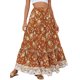 thumbnail image 3 of SAYOO Mujer Adolescente Verano Vintage Bohemio Floral Maxi Falda Elástica Cintura alta A-Line Ruffle Flowy Beach Falda larga SAYOO  Diario /Fiesta, 3 of 9