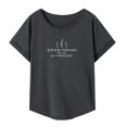 thumbnail image 1 of Camiseta Para Mujer Cuello Redondo Camisa Para Calle Playa Uso Diario XL, 1 of 8