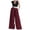 Wine, variant on Women's High Waist Wide Leg Pants Elegant Pleated Work Business Casual Suit Trousers by Yigetop Black L