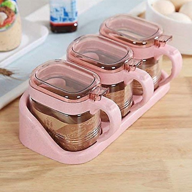 Tarro de especias transparente de vidrio, conjunto de sazonadores, recipiente de cocina, herramientas, tarros de condimentos, vinagrera con