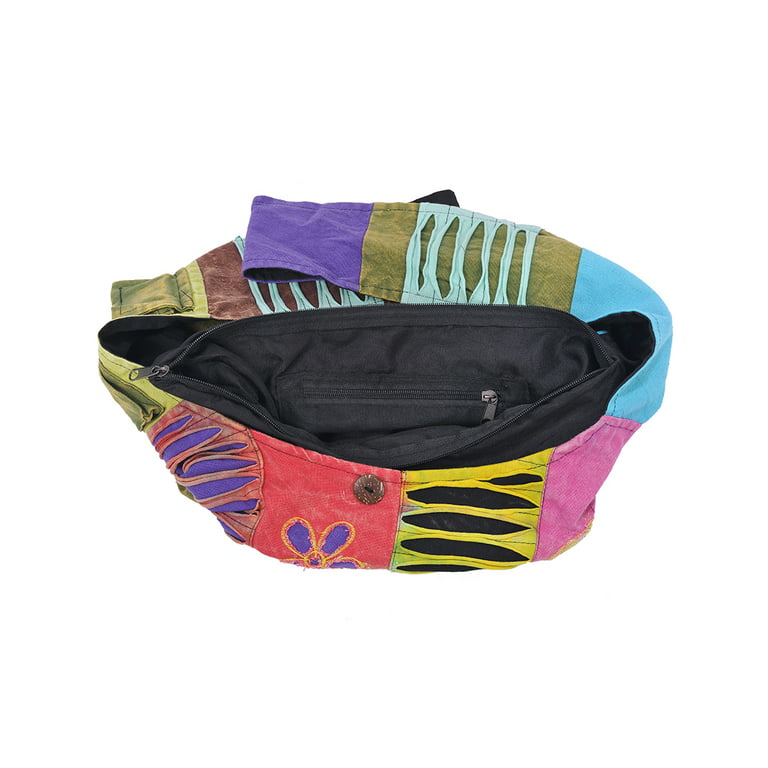 Hobo Colorful Shoulder Bag Women Sling Slouch Hippie Boho (OM-Peace)