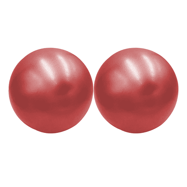 Pelota de ejercicios: pelota flexible para estabilidad, barra, pilates, yoga, equilibrio, entrenamiento básico, estiramiento y fisioterapia, roja