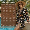 thumbnail image 7 of Xoenoiee Rooster Chicken Sunflower Print Swimsuit Coverup Women Bathing Suit Cover Up Beach Dress Shirt Casual V Neck Button Down Bikini Swimwear Coverups 2026, L, 7 of 7