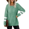 thumbnail image 5 of New Casual Long Sleeve T-Shirts for Women Tunic Loose Pullover Shirts Tops Ladies Fall Winter Thin Basic Tee Tops Lounge Wear, 5 of 5