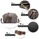thumbnail image 3 of Bolso de mano sencillo de piel suave para mujer, estilo urbano, con un solo hombro, color gris oscuro, 3 of 5