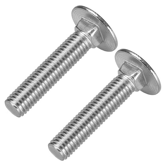 Unique Bargains Carriage Bolts, Neck Carriage Bolt, Round Head, Square Neck, Stainless Steel M10x45mm 2 pcs