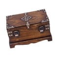thumbnail image 3 of del Tesoro, caja de madera, joyero versátil, recuerdos rústicos coleccionables, decoración del hogar, caja de baratija, caja de almacenamiento, 3 of 8