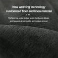 thumbnail image 3 of Linen Car Seat Cover for Cars - Soft & Breathable Front Premium Covers with Non-Slip Protector Universal Fits Most Automotive, Vans, SUV-2Pcs Black, 3 of 10
