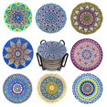 thumbnail image 4 of Posavasos de cerámica absorbente de 8 piezas con base de corcho, posavasos para bebidas, aislamiento de mesa de madera como se muestra, como se muestra, 4 of 5