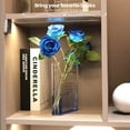 thumbnail image 4 of Capaso Book Vase, Blue Acrylic Tabletop Vase, 4 of 8