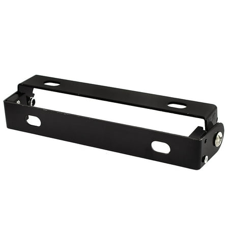 Motorcycle Show Plate - Black Adjustable Motorcycle License Plate Support Bracket Holder Frame